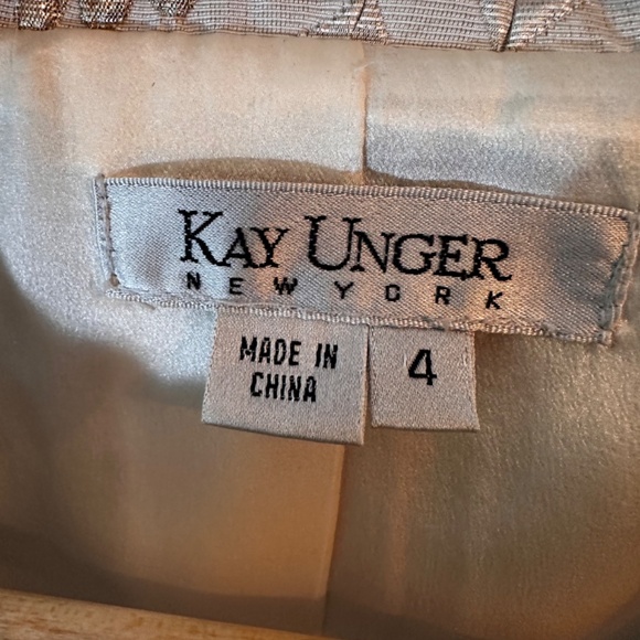 Kay Unger Cocktail Dress with Bolero Jacket formal rose taupe; Women size US 4 - Picture 9 of 15